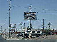 USA - Holbrook AZ - Bubba's Big Pig Bar-B-Q Sign (25 Apr 2009)